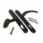 Windsor UPVC door handles - 92mm centre, 122mm screws, Lever/Pad