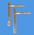 92mm Fab & Fix UPVC door  handles - 92mm centres, 165mm screws, Lever/Lever