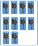 Laird TSS Window Handle Key Pack - all 10 TSS code keys