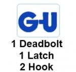 GU Europa 1 deadbolt 2 Hook Multipoint door Lock