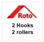 Roto Multipoint 2 hooks 2 rollers Multipoint UPVC Door Lock