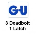 GU Europa deadbolt 92mm centred door locking mechanism
