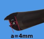 4mm  Wedge Compression Back Gasket Double Glazing Rubber Seals