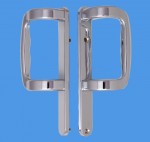 Chrome Trojan patio door handles