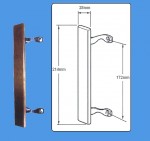 Patio Door Wooden Pull Handle