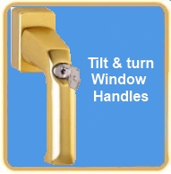 Tilt and turn window handles
