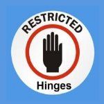 Restricted UPVC Window hinges