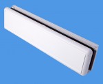 12" white letterbox with white surround