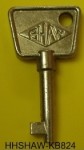 Shaw 824 Window Handle Key - EE35