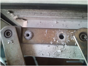 Removal of Rivited Friction hinges